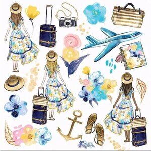 3 for $15 - Vacation Stickers - 2 Sticker Sheets - NEW in Packaging